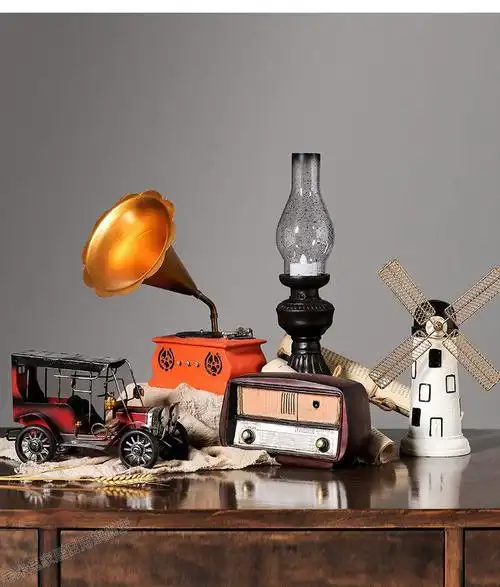 复古民国上海装饰品老式古董手摆件怀旧物件电影摄影道具复古组合b