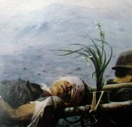 中国对越自卫反击战的油画(缅怀与我同龄的那代军人)