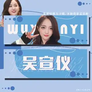 吴宣仪应援手幅定制镭射双面铜板纸明星演唱会定做纸彩色无纺布