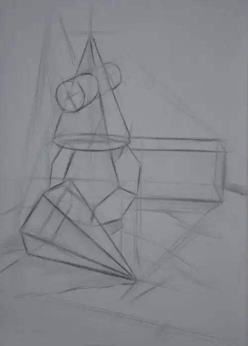 素描几何体教程_各种素描几何体的画法,分析,图片