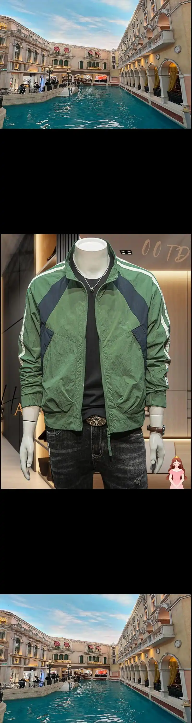 男士春季新款薄款工装外套.