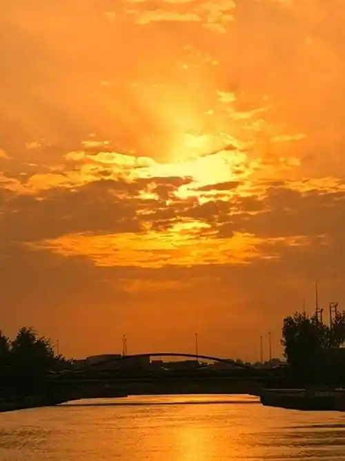 嘉定人下班不回家,原来是为了赴这场约_夕阳_晚霞_落日