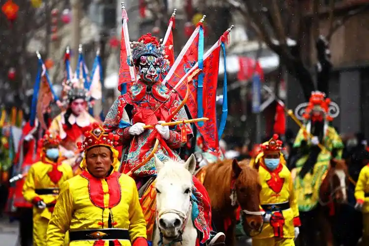 老陕耍社火越闹越红火