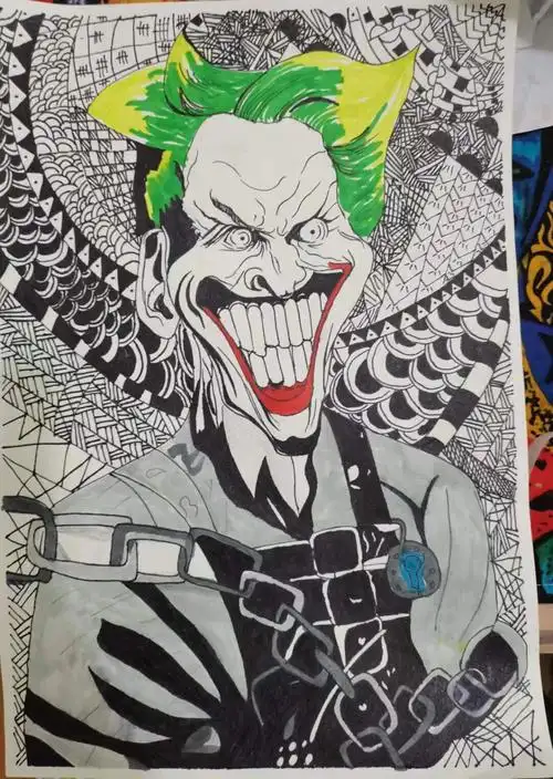 儿童创意美术  小丑10～11岁儿童画