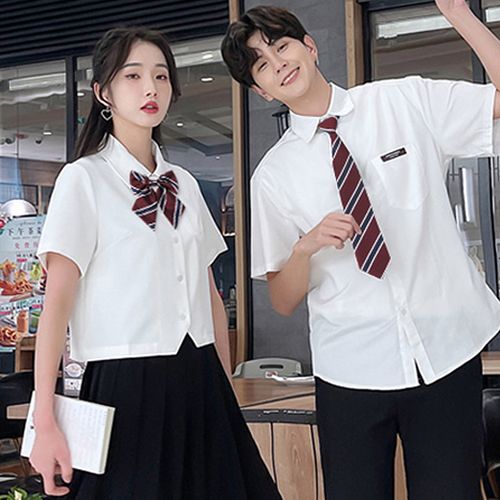 酒红色领带男女情侣衬衫免打结条纹学院风jk领结装饰学生衬衣配饰