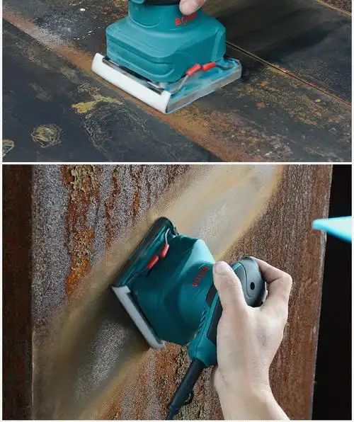 博大砂纸砂光机电动手提式砂带机木工家具油漆打磨机平板抛光机