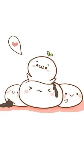 可爱元宵汤圆漫画iphone6s壁纸