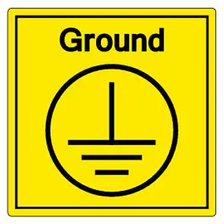 保护 i>地 /i>球( i>接 /i> i>地 /i>)符号符号,矢量图解,白色背景