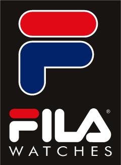 authentic unisex fila watch wristwatch blue silicone band