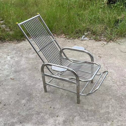 不锈钢摇椅老人午睡家用客厅折叠躺椅轻奢小户型阳台大人休闲椅子