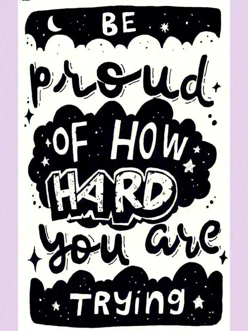 黑白简笔画手绘黑白字体有详细过程