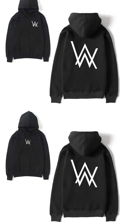 艾伦沃克faded同款alanwalker卫衣男连帽韩版潮流学生乐队套头衫d款黑