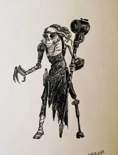 几个月前画(临摹)的巴尔克老爷爷 (买了之后发现走路速度跟黄衣有一拼