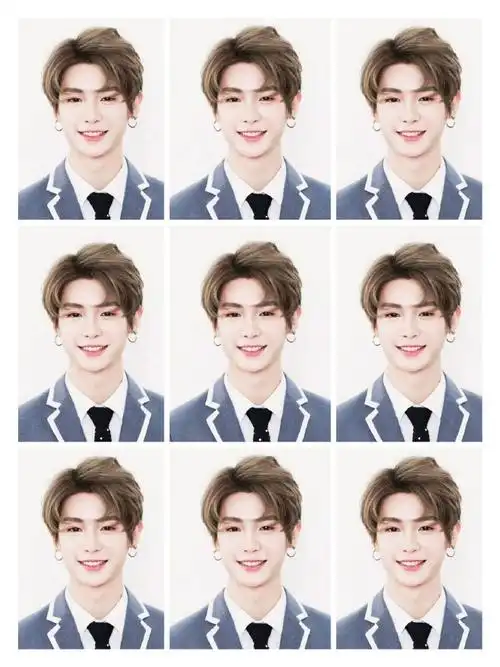 黄明昊超话94#黄明昊justin篮板青春#「饭修证件照」#夏日限定(inst