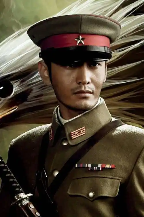 男明星军装照,男明星穿上军装太帅了