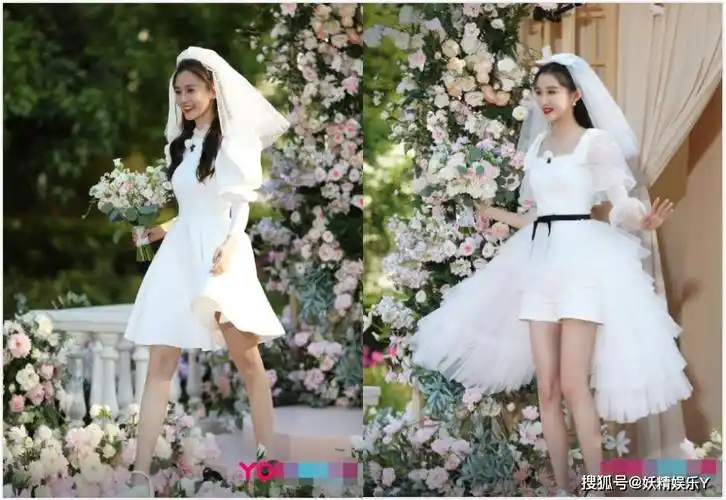 《奔跑吧》baby,关晓彤穿婚纱被同框比美,谁更好看,惹网友争议