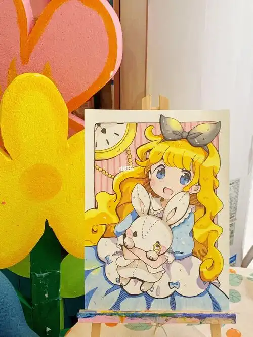 马克笔临摹爱丽丝