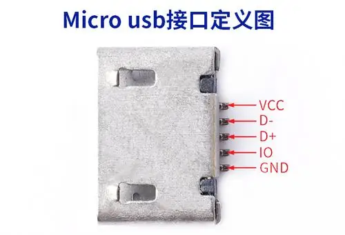 micro usb插座5p母座插脚贴片直插牛角麦克沉板平口安卓v8口尾插 新增