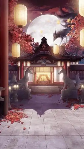 动漫古风场景系列唯美插画图集!落霞与孤鹜齐飞,秋水共长天一色