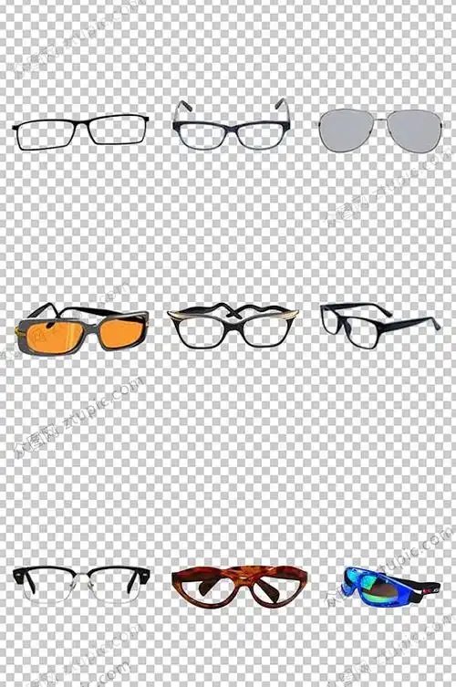 卡通眼镜墨镜免抠素材模板下载-编号528432-众图网