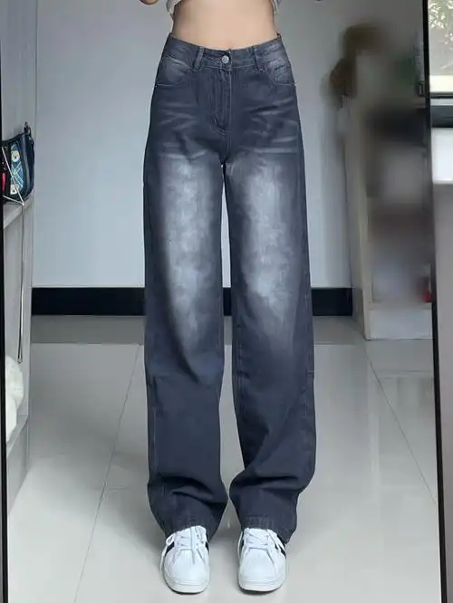 救命这条银河灰裤子也太酷了梨形身材冲