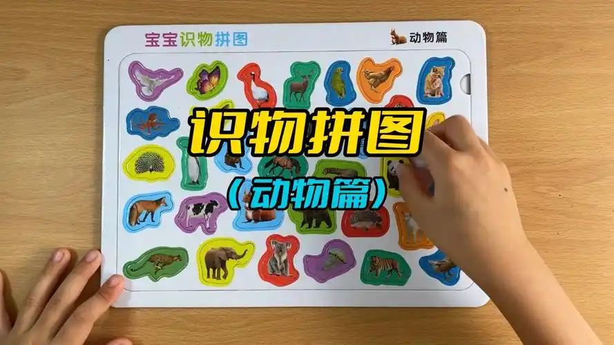 儿童早教趣味识物拼图,识物拼图动物篇