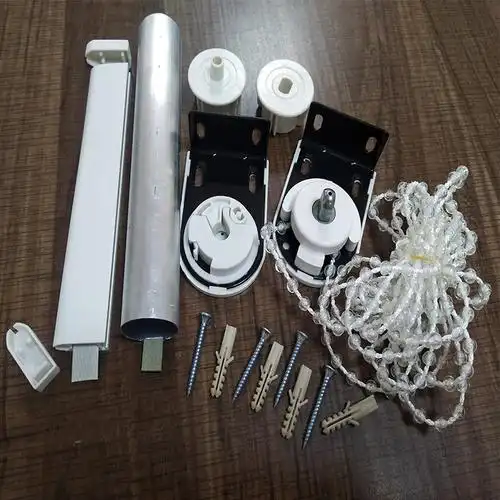 卷帘杆手拉升降广告布罗马帘百叶窗配件窗帘拉绳控制器制头黑金刚15米