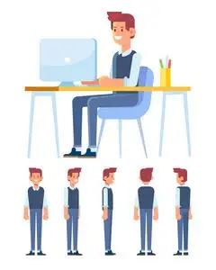 卡通设计师图片-卡通设计师素材-卡通设计师插画-摄图新视界