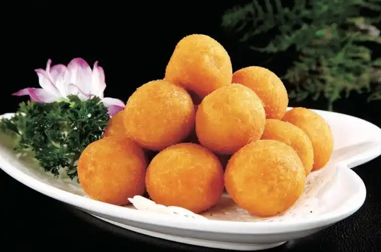 7元的菜品!油炸地瓜丸一份!