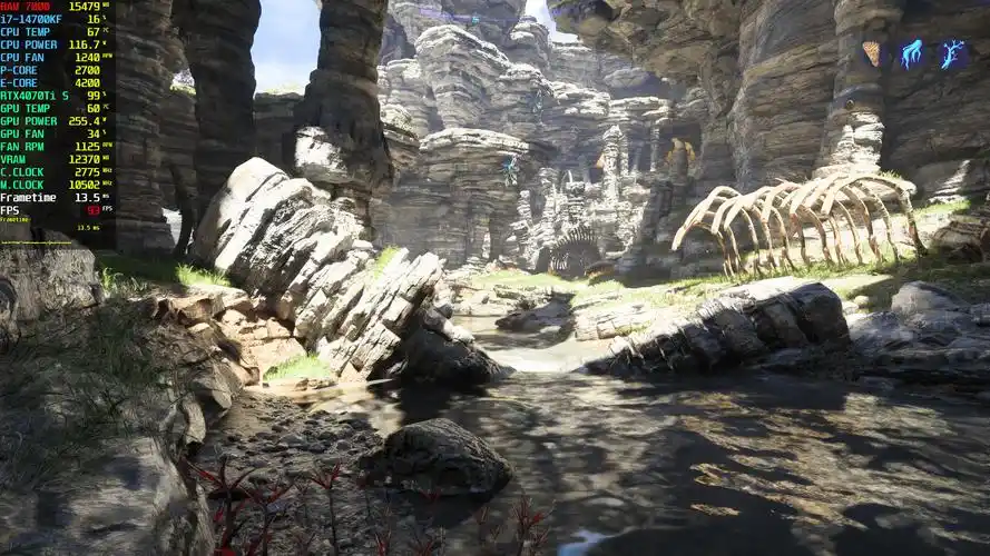 原创阿凡达潘多拉边境画面太逼真影驰rtx4070tis试玩