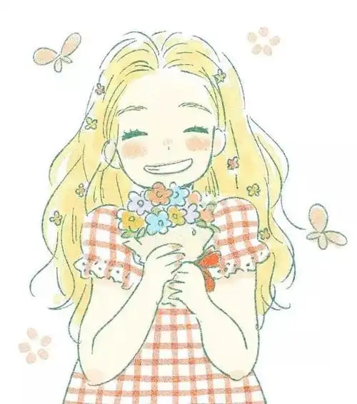 笑脸插画头像壁纸你是笑起来可以温暖宇宙的小太阳