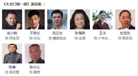 大宅门所有演员表:大宅门原型人物的故事 具体什么情况?-闪亮时尚网