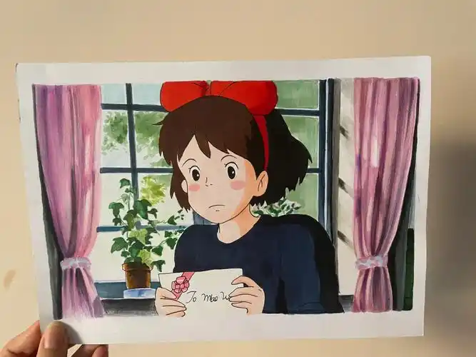 第十三张马克笔手绘宫崎骏魔女宅急便