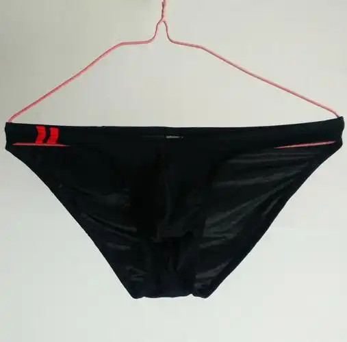 恋名媛男士时尚性感冰丝小三角半透明超薄内裤低腰柔滑青年夏季内裤