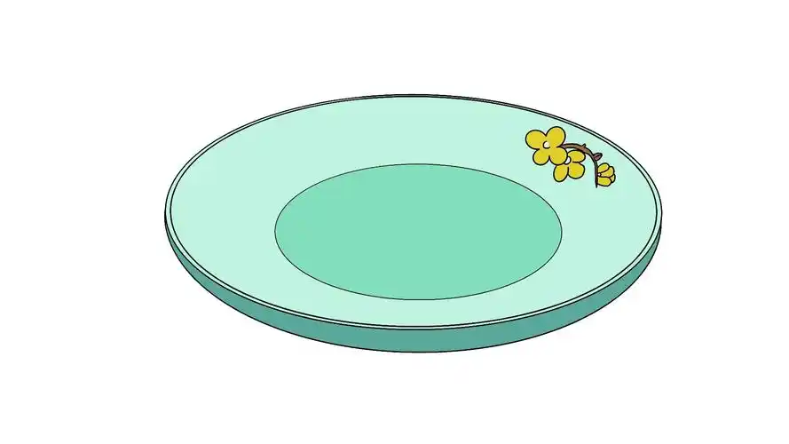 盘子简笔画 盘子简笔画怎么画