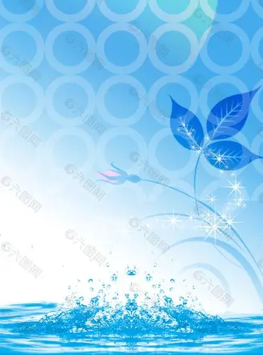 蓝色水纹清爽海报背景背景素材免费下载(图片编号:9296398)-六图网