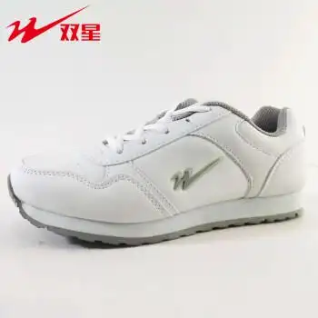 doublestar双星休闲运动鞋时尚轻便女鞋wdsw9526白灰35