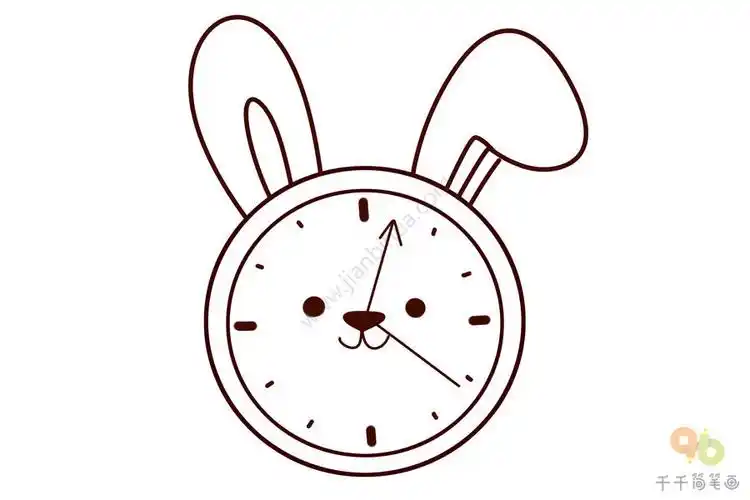 形状各异的钟表简笔画图片