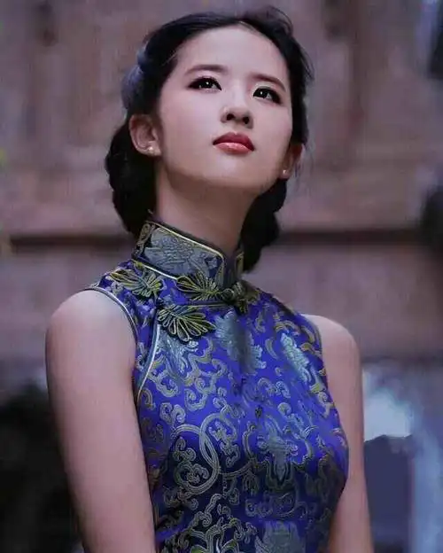 刘亦菲这组旗袍照我还是第一次见太美了