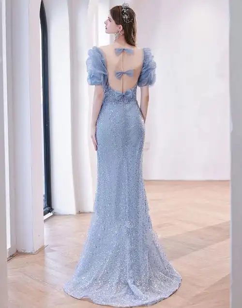 模特定制成品,定制品,个性化定制婚纱礼服摆型小拖尾婚纱礼服款式一字