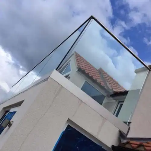 无框落地钢化玻璃栏杆 不锈钢地槽栏杆 铝合金u型槽栏杆