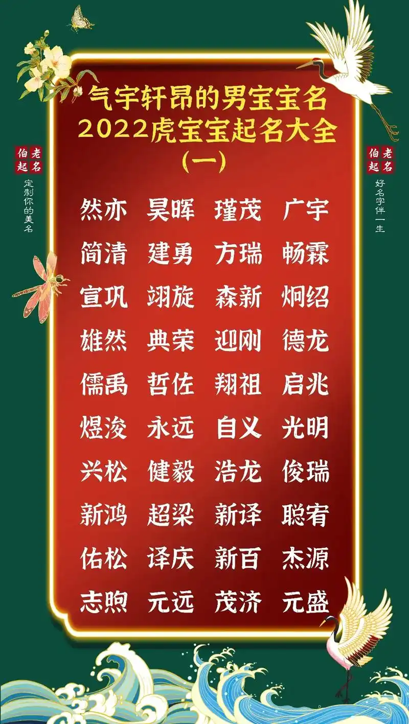 气宇轩昂的男孩名,5022虎宝宝起名大全.#抖音图文来了 # - 抖音