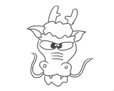 龙头简笔画怎么画