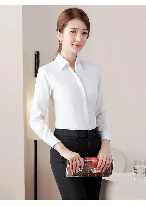 服正装夏季工装ol宽松职业女装衬衣含真丝衬衫女通勤职场v领衬衫西裤s