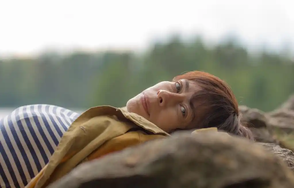 一个苦思冥想的女人的画像