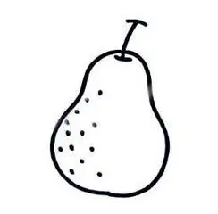 梨子的画法步骤简笔画绘画教程