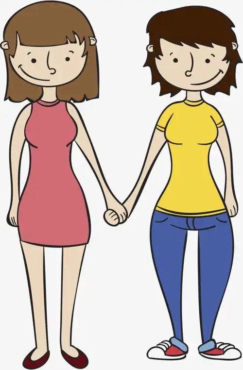 手拉手的好闺蜜