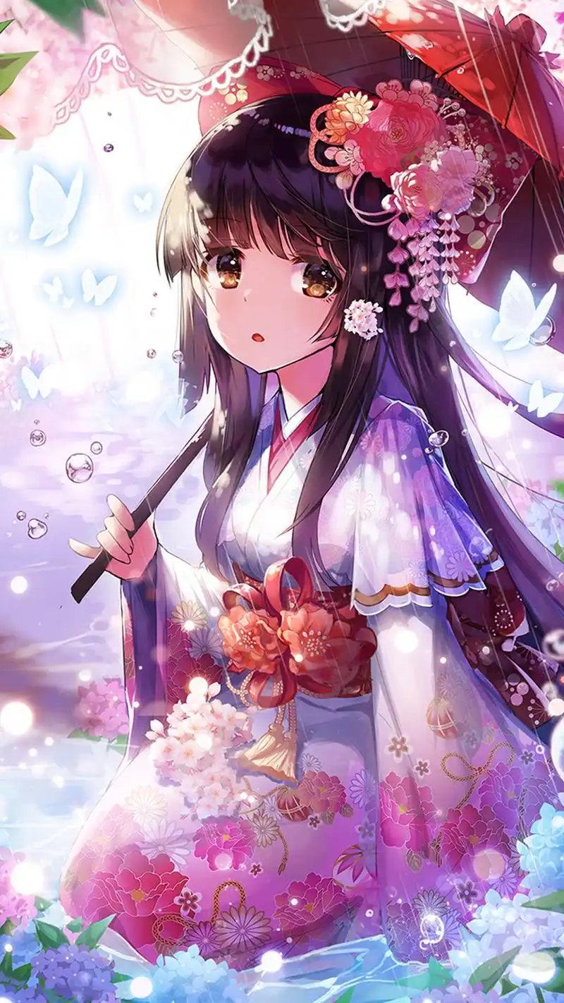 可爱动漫美少女唯美手机壁纸图片