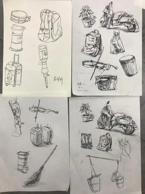 速写/11月24号道具类训练ba组