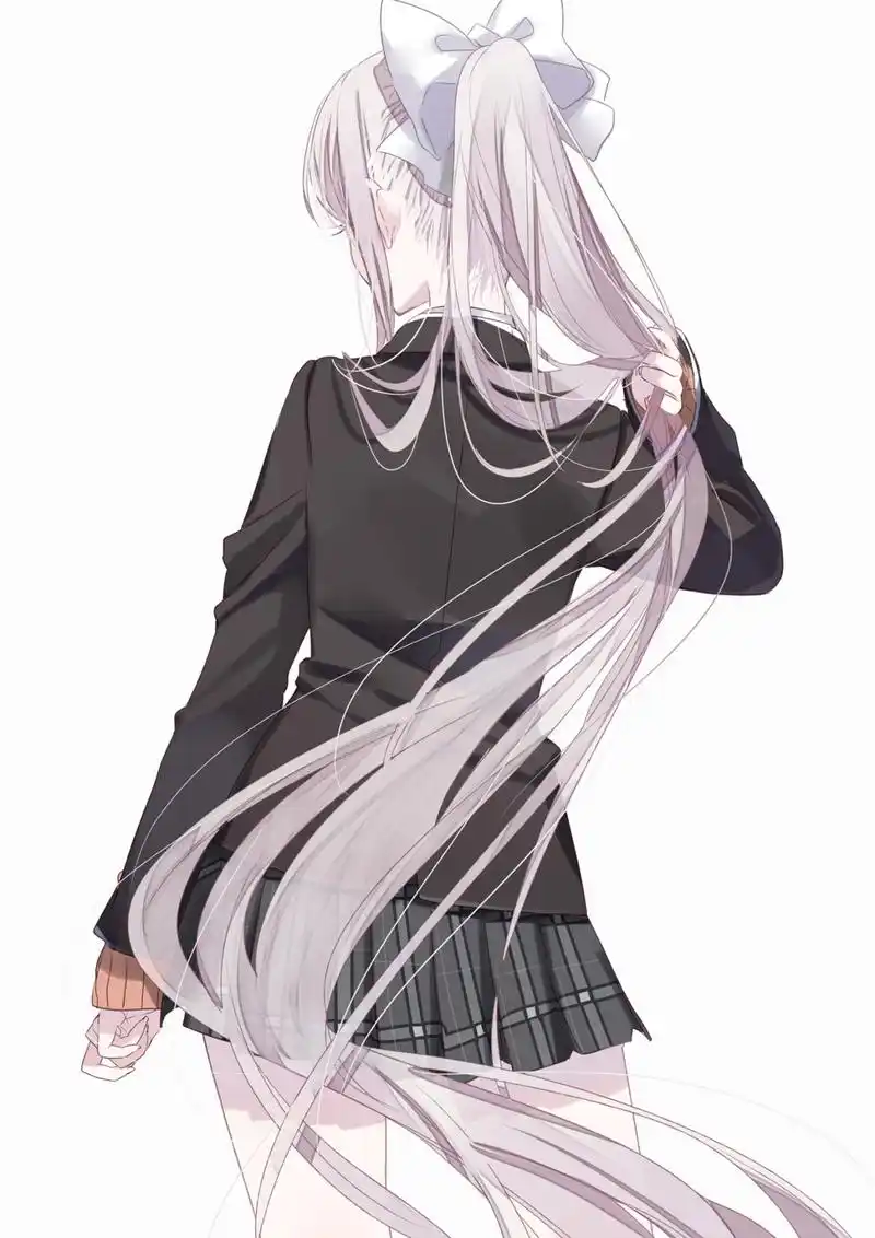 女生背影的插画壁纸,画出了令人惊艳的美,更是一场时尚的艺术